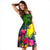 Palau Midi Dress - Turtle Plumeria Banana Leaf - Polynesian Pride