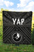 Yap Premium Quilt - Yap Seal With Polynesian Tattoo Style - Polynesian Pride