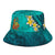 New Caledonia Polynesian Bucket Hat - Manta Ray Ocean - Polynesian Pride