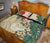 Marquesas Islands Polynesian Quilt Bed Set - Hibiscus Turtle Tattoo Beige - Polynesian Pride