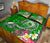 Samoa Custom Personalised Quilt Bed Set - Turtle Plumeria (Green) - Polynesian Pride