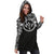 Kosrae Women Hoodie Dress - Kosrae Coat Of Arms Polynesian Black Color - Polynesian Pride