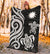 Nauru Premium Blanket - White Tentacle Turtle - Polynesian Pride