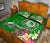 FSM Quilt Bed Set - Turtle Plumeria (Green) - Polynesian Pride