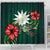 Nauru Polynesian Shower Curtain - Green Turtle Hibiscus - Polynesian Pride