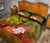 Pohnpei Quilt Bed Set - Humpback Whale with Tropical Flowers (Yellow) - Polynesian Pride