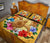 Hawaii Turtle Hibiscus Wreath Polynesian Quilt Bed Set - Crown Style - AH - Polynesian Pride