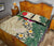 Tokelau Polynesian Quilt Bed Set - Hibiscus Turtle Tattoo Beige - Polynesian Pride