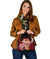 Tonga Personalised Shoulder Handbag - Tonga Coat Of Arms With Polynesian Patterns - Polynesian Pride