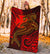 Polynesian Wallis and Futuna Premium Blanket - Red Shark Polynesian Tattoo - Polynesian Pride