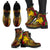 Papua New Guinea Polynesian Leather Boots - Hibiscus Vintage - Polynesian Pride