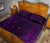 New Zealand Quilt Bed Set, Maori Gods Quilt And Pillow Cover Tumatauenga (God Of War) - Purple - Polynesian Pride