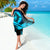 Guam Sarong - Hibiscus and Wave Navy - Polynesian Pride