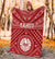 Tahiti Premium Blanket - Tahiti Seal In Polynesian Tattoo Style (Red) - Polynesian Pride