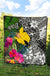 Papua New Guinea Premium Quilt - Turtle Plumeria Banana Leaf - Polynesian Pride