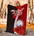 Marshall Islands Polynesian Premium Blanket - Coat Of Arm With Hibiscus - Polynesian Pride