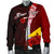 Tokelau Polynesian Custom Personalised Men's Bomber Jacket - Coat Of Arm With Hibiscus - Polynesian Pride