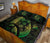 Hawaiian Map Palm Trees Fish Hook Polynesian Quilt Bedding Set Colorful Green - Polynesian Pride