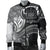 Samoa Men's Bomber Jacket - Samoa Seal Wave Style (Black) - Polynesian Pride