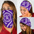 Hawaiian Turtle Map Purple Bandana 3 - Pack - Polynesian Pride