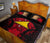 Tokelau Polynesian Quilt Bed Set Hibiscus Red - Polynesian Pride