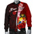 Tonga Polynesian Custom Personalised Men's Bomber Jacket - Coat Of Arm With Hibiscus - Polynesian Pride