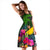 Tokelau Midi Dress - Turtle Plumeria Banana Leaf - Polynesian Pride