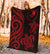 Yap Micronesian Premium Blanket - Red Tentacle Turtle - Polynesian Pride