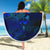 Vanuatu Polynesia Beach Blanket Turtle Hibiscus Blue - Polynesian Pride