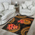 Tahiti Polynesian Area Rug - Gold Plumeria - Polynesian Pride