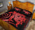 Hawaii Turtle Hibiscus Polynesian Vintage Quilt Bed Set - Red - Polynesian Pride