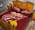 Papua New Guinea Custom Personalised Quilt Bed Set - PNG Seal Polynesian Patterns Plumeria - Polynesian Pride