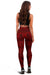 Polynesian Lauhala Mix Red Hawaii Women's Leggings AH - Polynesian Pride