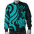 Kosrae Micronesian Men Bomber Jacket - Turquoise Tentacle Turtle - Polynesian Pride