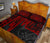 Kosrae Quilt Bed Set - Kosrae Seal In Heartbeat Patterns Style (Red) - Polynesian Pride