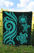 Samoa Premium Quilt - Turquoise Tentacle Turtle - Polynesian Pride