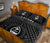 Guam Quilt Bed Set - Guam Seal With Polynesian Tattoo Style (Black) - Polynesian Pride