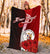 Niue Polynesian Custom Personalised Premium Blanket - Coat Of Arm With Hibiscus - Polynesian Pride