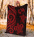 Tonga Polynesian Premium Blanket - Red Tentacle Turtle - Polynesian Pride