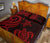 Cook Islands Quilt Bed Set - Red Tentacle Turtle - Polynesian Pride