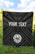 Tahiti Personalised Premium Quilt - Tahiti Seal In Polynesian Tattoo Style (Black) - Polynesian Pride