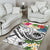 FSM Polynesian Area Rug - Summer Plumeria (White) - Polynesian Pride