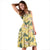 Hawaii Tropical Flamingo Yellow Midi Dress - Polynesian Pride