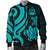 Vanuatu Men's Bomber Jacket - Turquoise Tentacle Turtle - Polynesian Pride