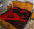 Hawaii Shaka Map Polynesian Quilt Bed Set - Red - Polynesian Pride