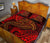 American Samoa Quilt Bed Set - Red Shark Polynesian Tattoo - Polynesian Pride