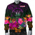 Niue Polynesian Personalised Men's Bomber Jacket - Summer Hibiscus - Polynesian Pride