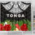 Tonga Shower Curtain - Ginger Lei Pattern - Polynesian Pride