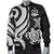 Vanuatu Men's Bomber Jacket - White Tentacle Turtle - Polynesian Pride