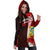 Tuvalu Polynesian Hoodie Dress - Coat Of Arm With Hibiscus - Polynesian Pride